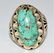 A Rare Vintage Persian Natural Turquoise Silver Ring - 3