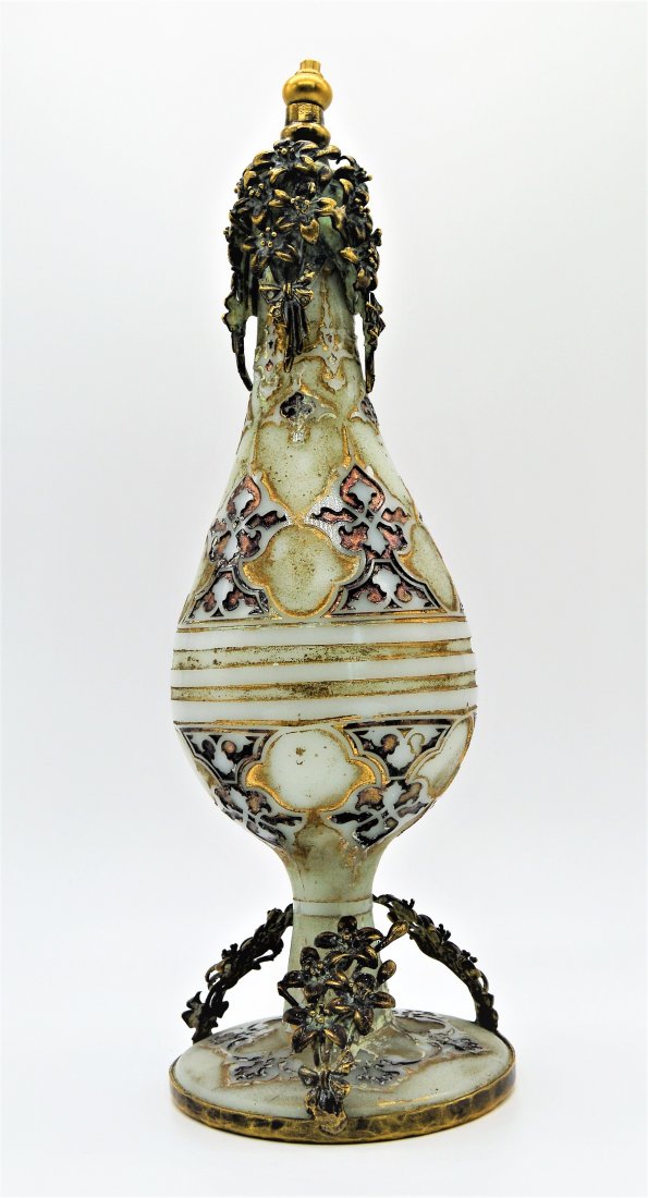 Rare Islamic Ottoman Gilded Glass Rose Water Sprinkler (1 of 3)