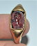 EXTREMELY RARE ANCIENT ROMAN GARNET INTAGLIO GOLD RING - 4