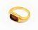 EXTREMELY RARE ANCIENT ROMAN GARNET INTAGLIO GOLD RING - 5