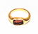 EXTREMELY RARE ANCIENT ROMAN GARNET INTAGLIO GOLD RING - 9