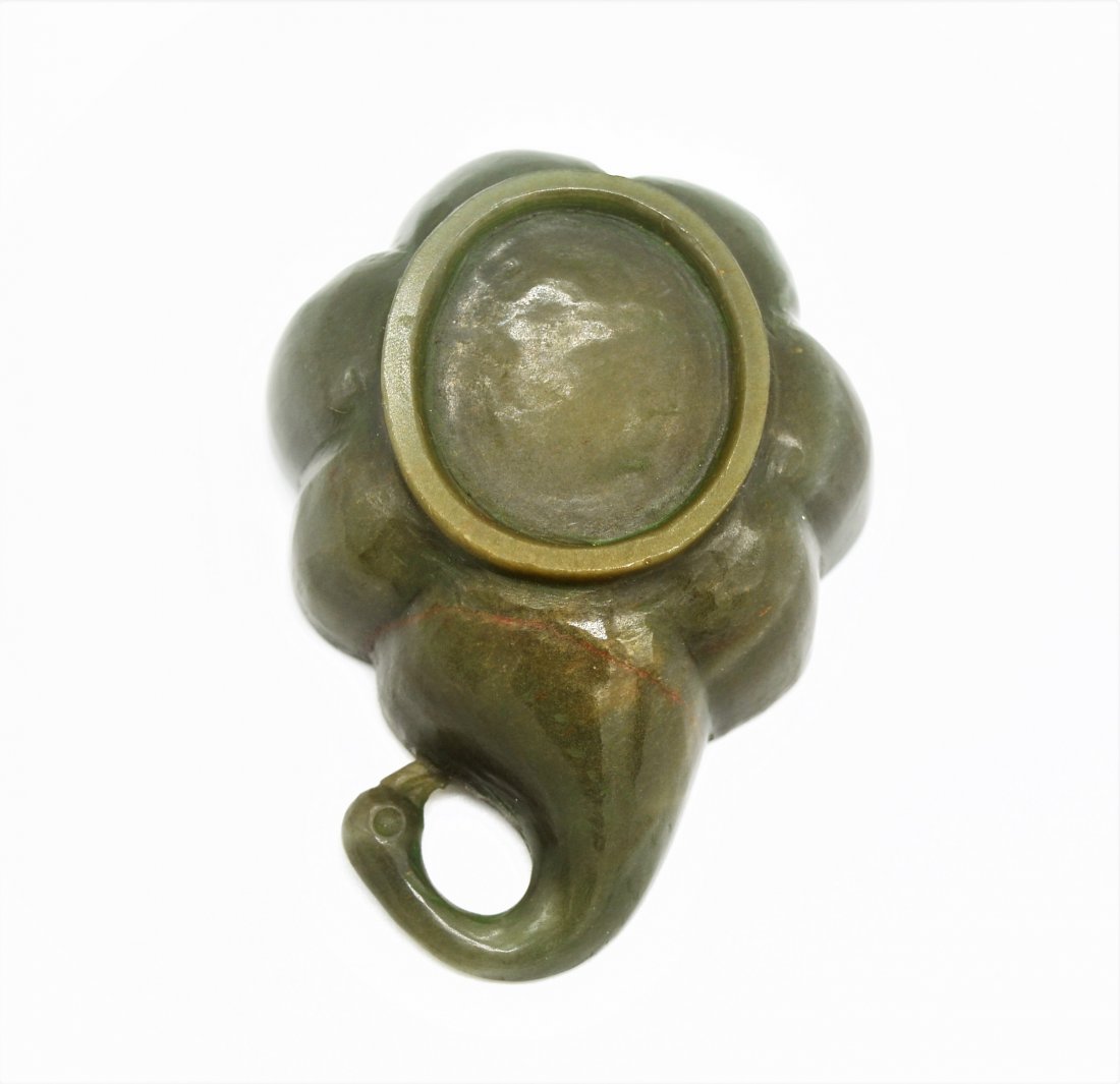 VERY RARE ANTIQUE MUGHAL CARVED JADE OR AGATE BOWL (1 of 5)