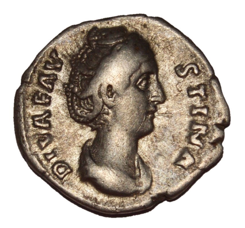 ROMAN EMPIRE - AR SILVER DENARIUS OF DIVA FAUSTINA I (1 of 2)