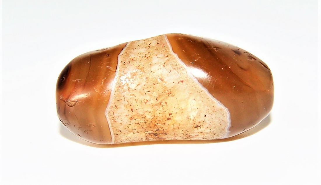 UNSUAL & INTERESTING ANCIENT SULAIMANI BANDED AGATE & (1 of 5)