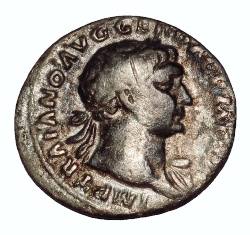 ANCIENT ROMAN EMPIRE, TRAJAN. AD 98-117. AR DENARIUS (1 of 3)