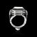 A Rare Large Islamic Persian Silver Ring Circa 19th C - 2