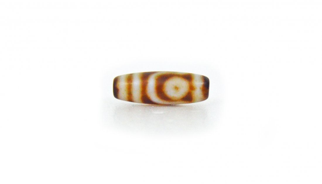 A Tibet Imitation Two Eye Dzi Bead Circa 19th Century (1 of 1)