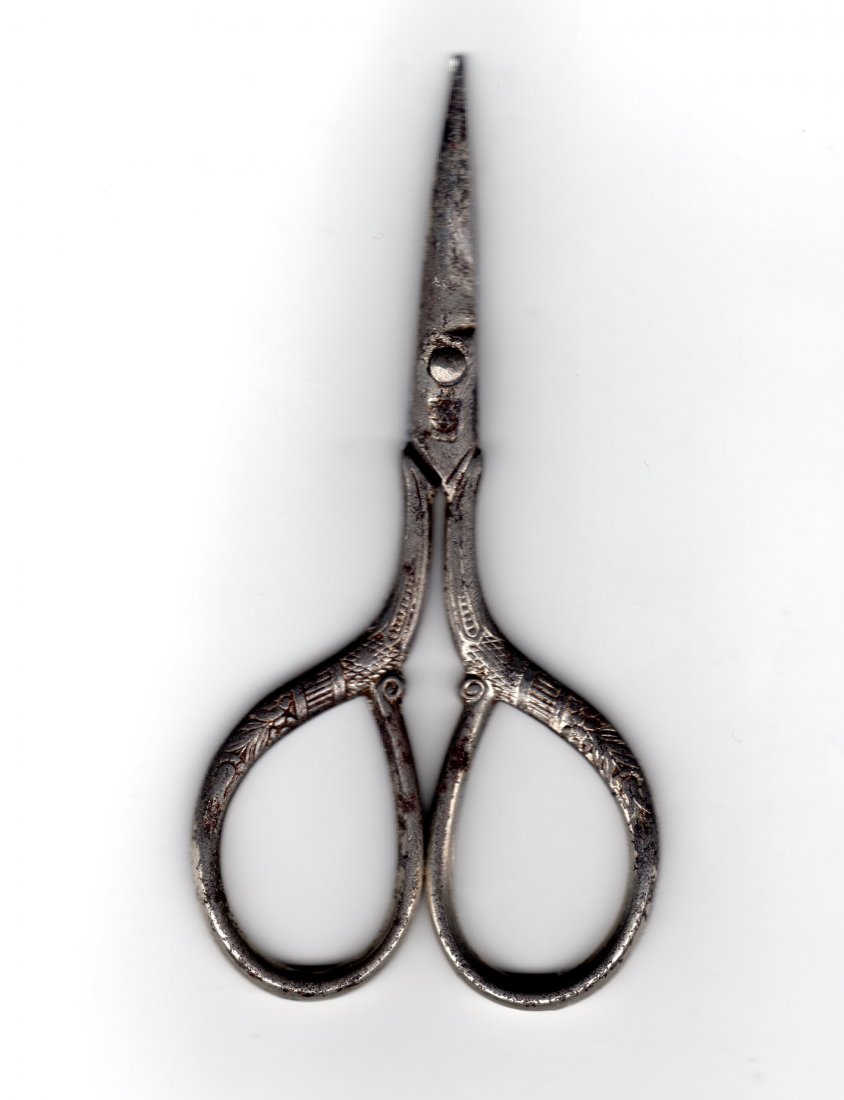 A Rare Persian Silver Scissors Circa 19th Century (1 of 2)