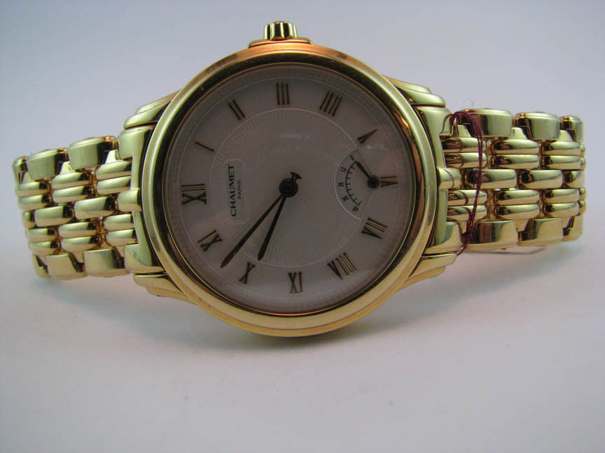 Chaumet 18K with skeleton back retail $23500 over 5: Chaumet 18K with skeleton back retail $23500 over 5 ounces of gold opt 2