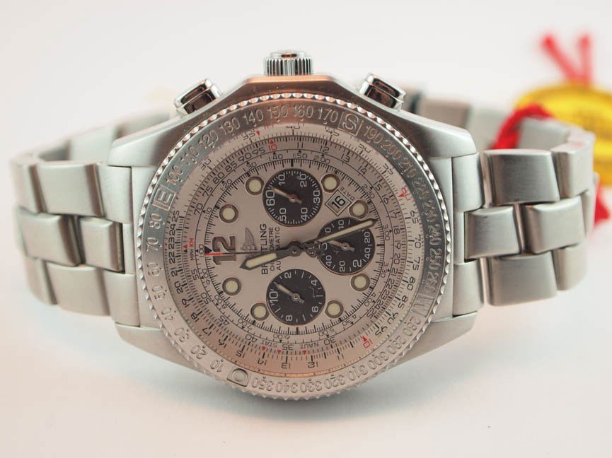 Breitling Mens SS B1 w Box and Papers. Chrono.: Breitling Mens Stainless Steel B1 w Box and Papers. Chronograph. Date. Automatic Movement. Swiss Made. Beautiful Conditon.