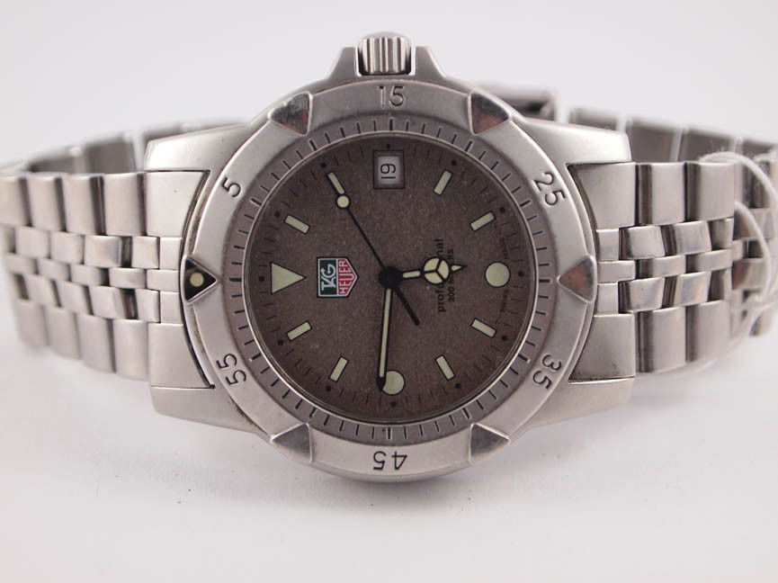 Tag Heuer SS Mens Professional w Date: Tag Heuer SS Mens Professional w Date. Swiss Made.