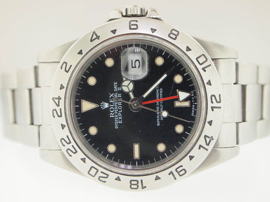 Rolex Mens Stainless Steel Explorer II.: Rolex Mens Stainless Steel Explorer II. Rolex, Mens, Stainless Steel, Oyster Perpetual, Explorer II, Automatic Movement, Oyster Bracelet, Swiss Made, Beautiful Condition, Pre-Owned.