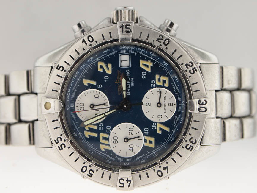 Breitling Mens SS Divers Chronograph. Automatic.: Breitling Mens SS Divers Chronograph. Automatic. Breitling, Mens, Stainless Steel, Diver's Watch, Chronograph, Automatic Movement, Date, Deployment Buckle, Swiss Made, Beautiful Condition, Pre-Owned.