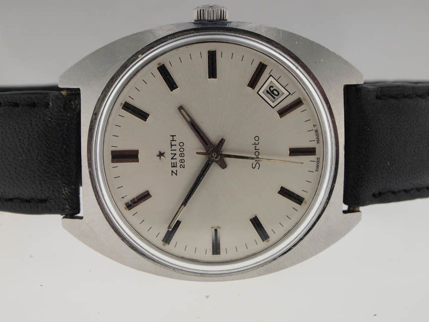 Zenith Mens Vintage Sporto. Manual Wind.: Zenith Mens Vintage Sporto. Manual Wind. Zenith, Mens, Vintage, Stainless Steel, Sporto, Manual Wind Movement, Date, Swiss Made.