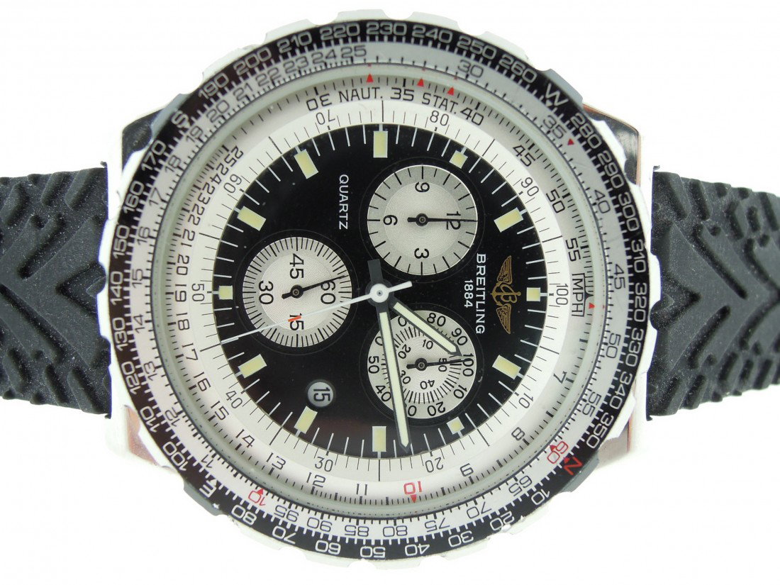 Breitling Mens SS Navitimer Jupiter Pilot.: Breitling Mens SS Navitimer Jupiter Pilot. Breitling, Mens, Stainless Steel, Navitimer, Chronograph, Jupiter, Pilot, AM Strap, Vintage, Swiss Made.
