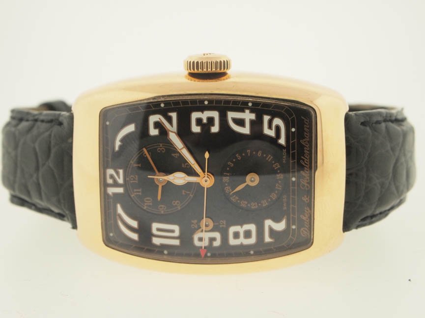 Dubey & Schaldenbrand 18k Gold. $16950 Retail.: Dubey & Schaldenbrand 18k Gold. $16950 Retail. Dubey & Schaldenbrand, Mens, 18k Gold, Two Time Zone, $16950 Retail, Date, Automatic, Swiss Made.