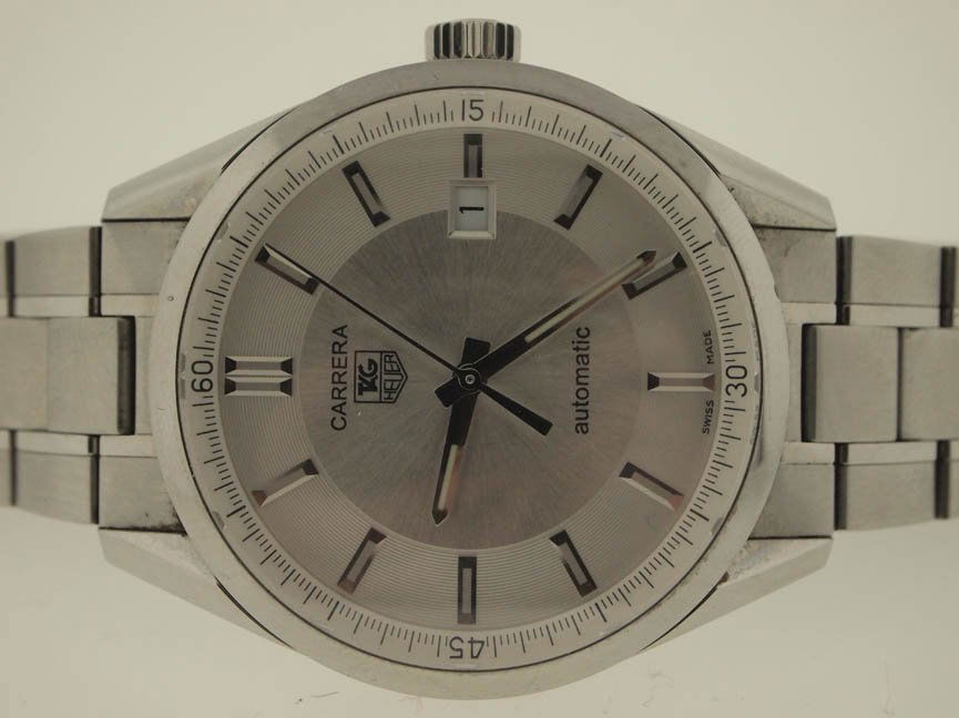 Tag Heuer Mens SS Carrera Automatic.: Tag Heuer Mens SS Carrera Automatic. Tag Heuer, Mens, Stainless Steel, Carrera, Automatic, Skeleton Back, Date, Deployment Buckle, Swiss Made.