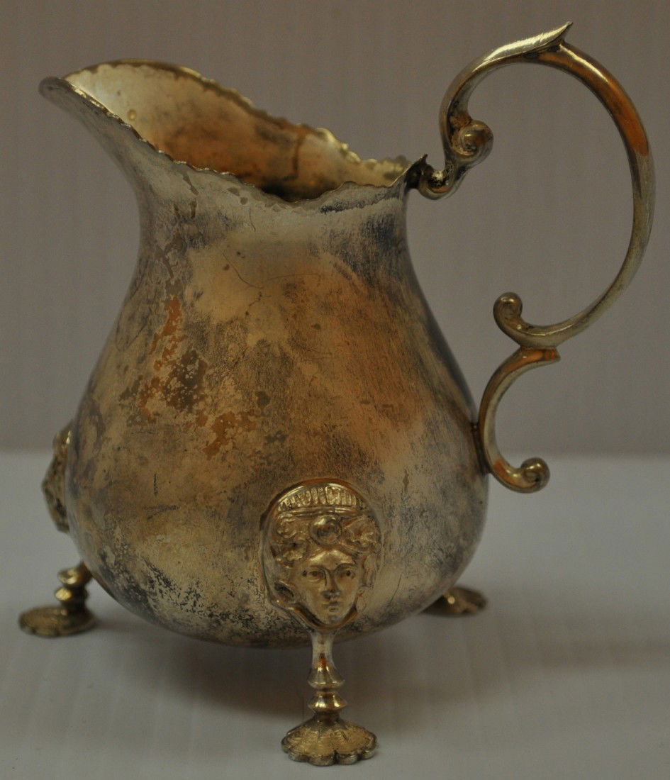 mappin & webb ltd milk holder: mappin & webb ltd milk holder, silver plate, 3.75" h