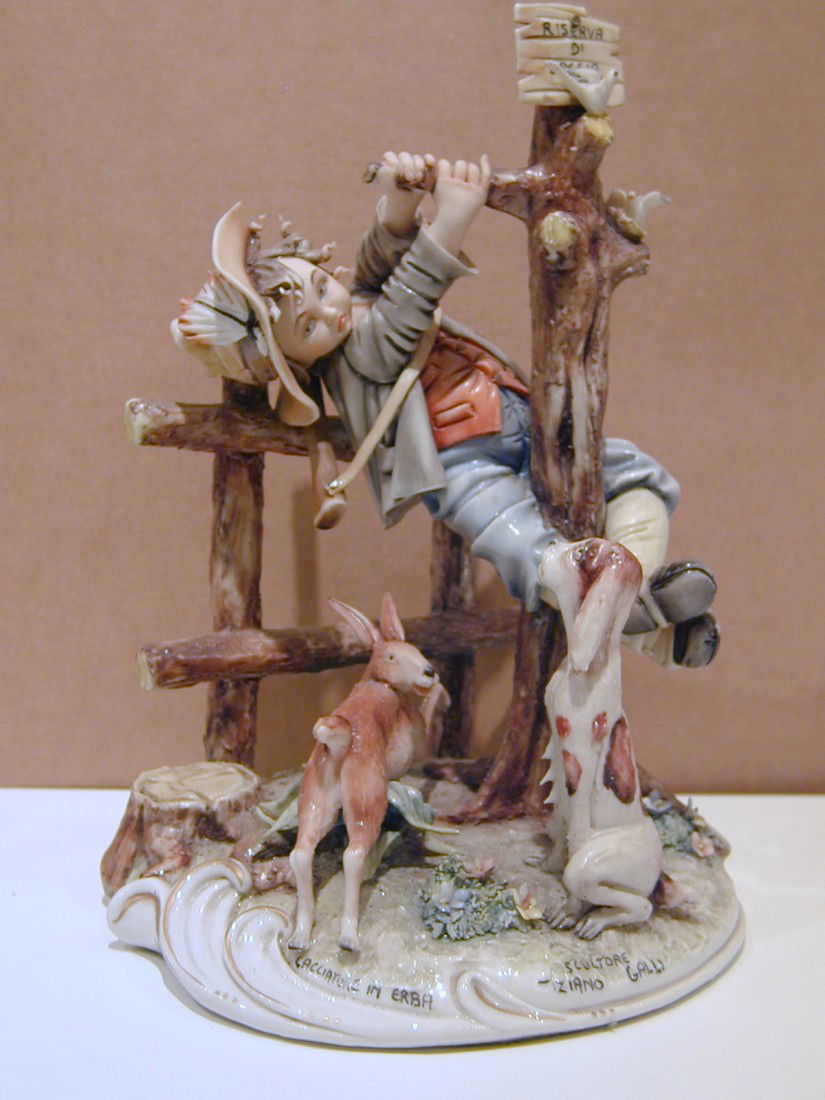 Tiziano Galli Capodimonte Cacciatore in erba: Tiziano Galli Capodimonte Cacciatore in erba