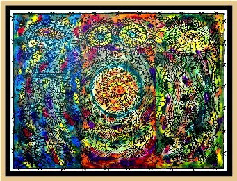 Dario Viejo "Cuban" ACRYLIC ON CANVAS: FRAMED DARIO VIEJO CUBAN 36" X 48" ACRYLIC ON CANVAS " CONSAGRACION " WITH CERTIFICATE OF AUTHENTICITY