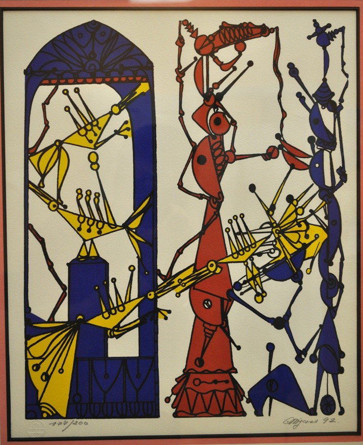 Jose Maria Mijares: (Cuban): Jose Maria Mijares: (Cuban) signed & dated 1992, framed, edition #177/200, 26.5" x 29.5"