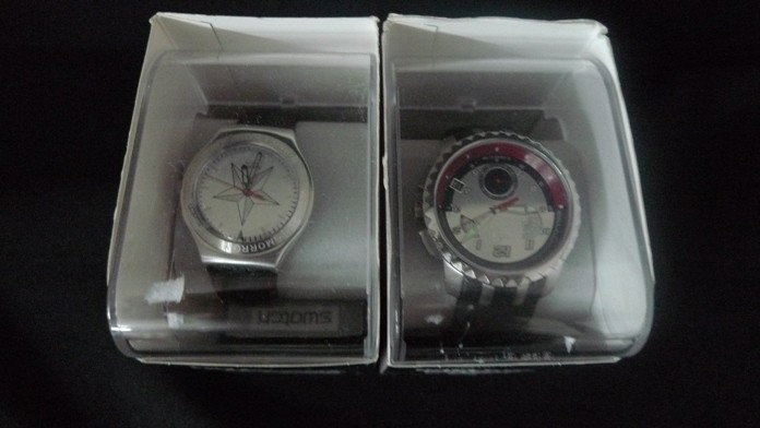 James Bond Collectible Swatch Watches: Two 007 Swatch Wates, BNIB from the James Bond Villans collection. General Orlov and Emil Largo