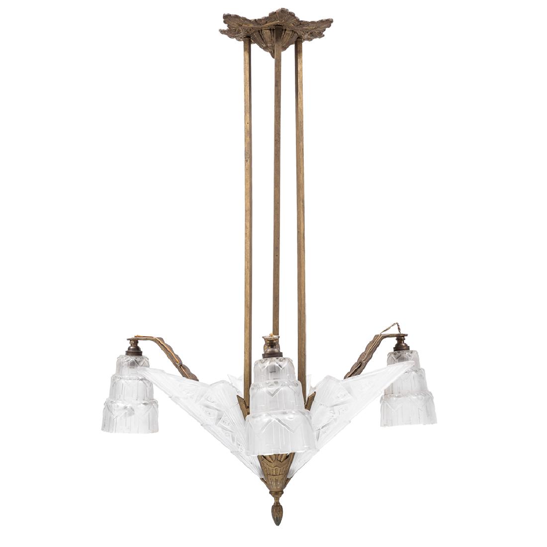 AN ART DECO CEILING LAMP. FRANCE, 20th CENTURY. Made in (1 of 1)