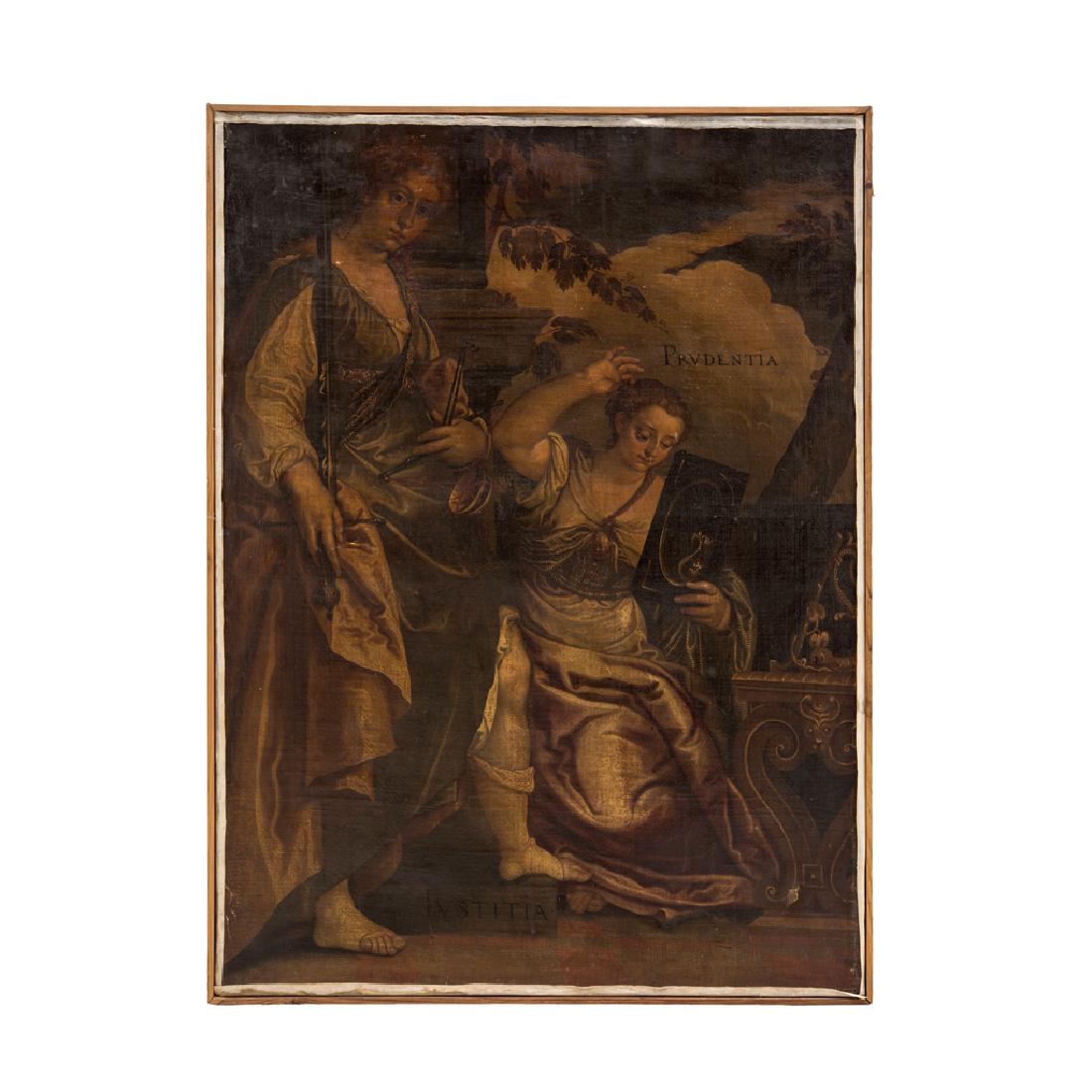 ALLEGORIES OF JUSTICE AND PRUDENCE. 19th CENTURY (?). (1 of 1)