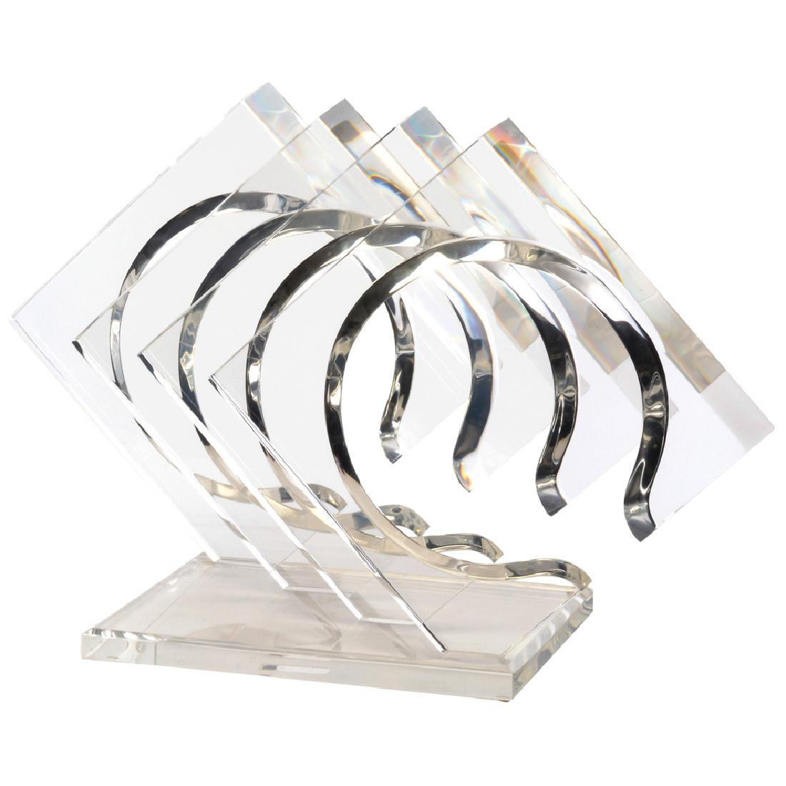 Hivo Van Teal. Lucite methacrylate geometric sculpture.: Hivo Van Teal. Lucite methacrylate geometric sculpture. Signed. 1970â€™s.