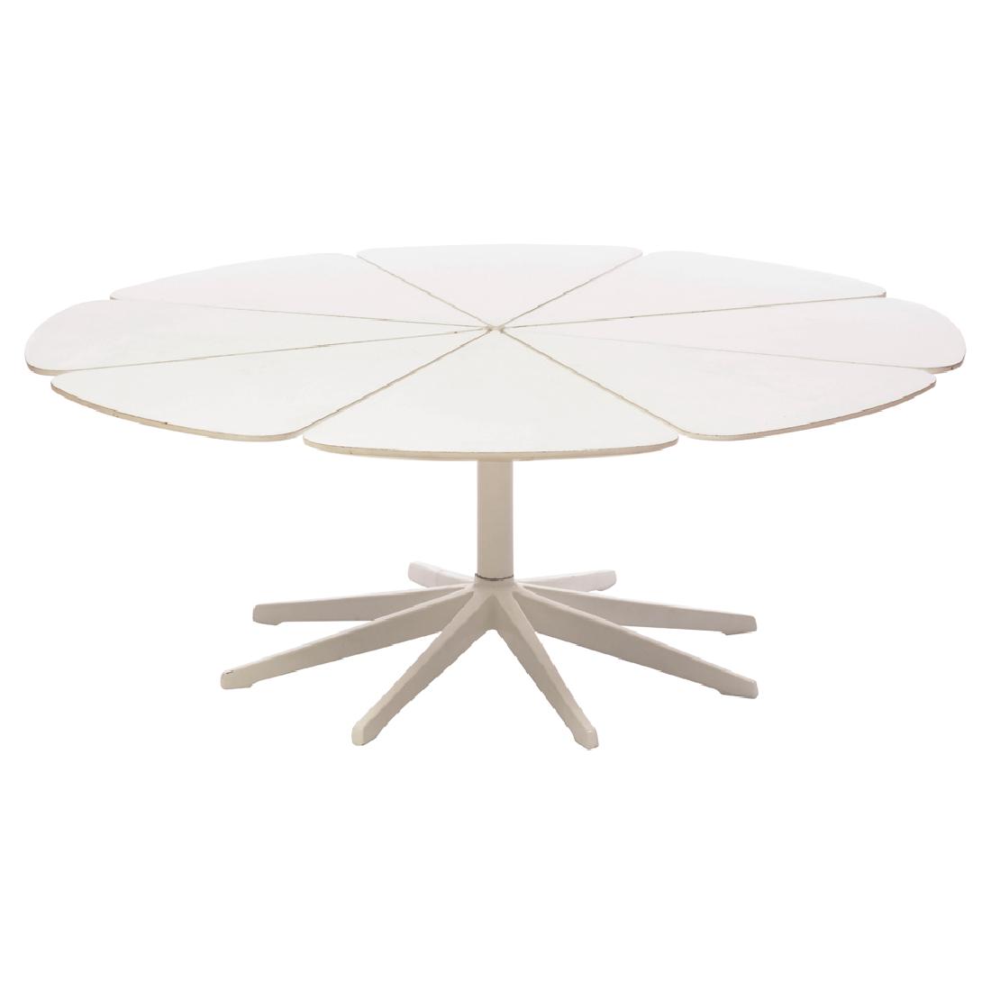 Richard Schultz for Knoll. Metallic "Petal Coffee": Richard Schultz for Knoll. Metallic "Petal Coffee" center table with polyurethane cover. 1970â€™s.