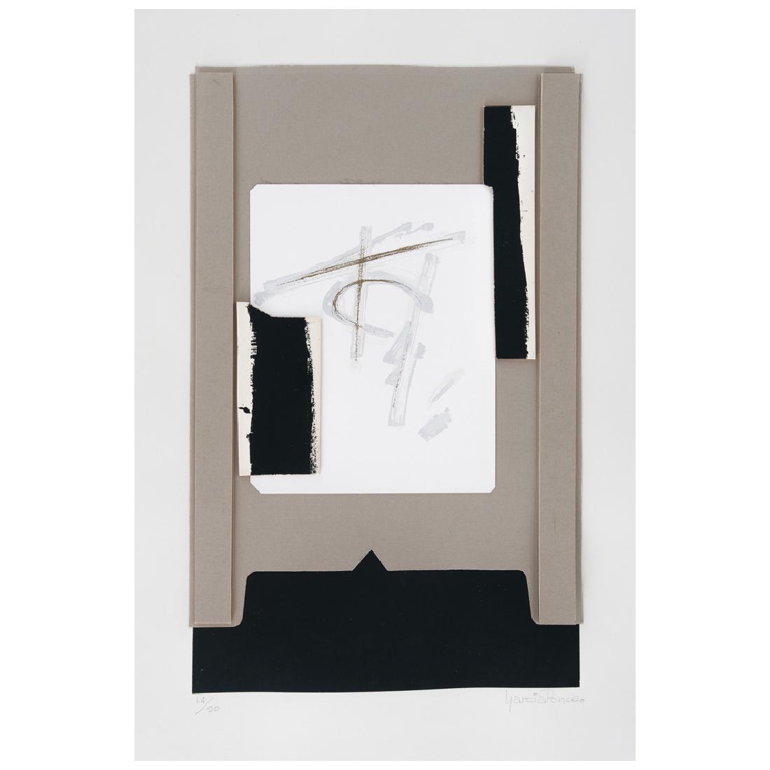 FERNANDO GARCIA PONCE, Untitled, 1981, Signed,: FERNANDO GARCIA PONCE, Untitled, 1981, Signed, Screenprint collage 14 / 50, 43.5 x 27.5 cm / 17.1 x 10.8 inches