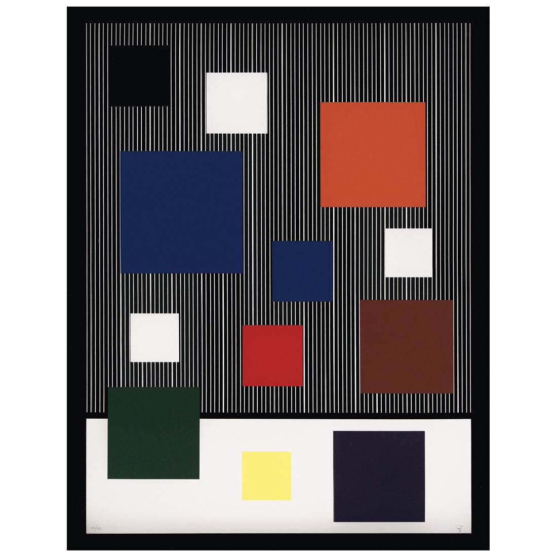 JESUS RAFAEL SOTO, Couleur et bord noir, de Madrid (1 of 1)