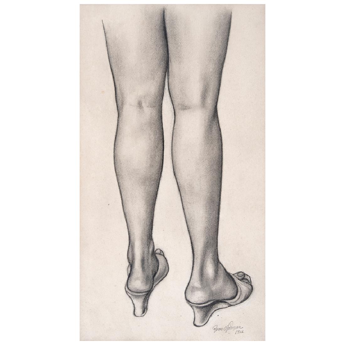 JUAN O'GORMAN, Estudio de piernas femeninas, Signed and (1 of 1)