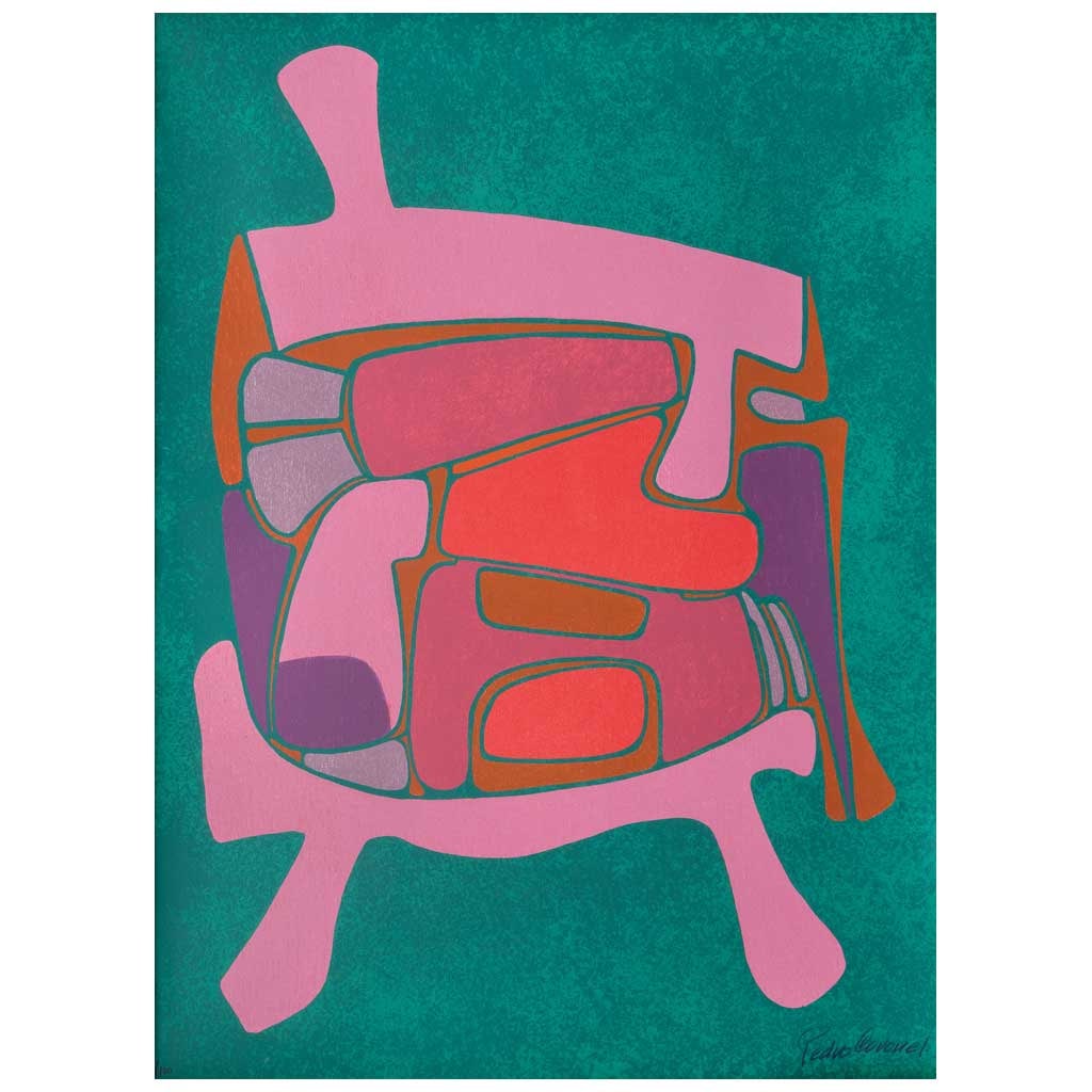 PEDRO CORONEL(Zacatecas, Zacatecas, 1931 - Ciudad de México, 2019) Sin título: PEDRO CORONEL(Zacatecas, Zacatecas, 1931 - Ciudad de México, 2019)Sin títuloFirmadaSerigrafía 11 / 100Esta obra fue realizada originalmente para una edición particular en el taller Ediciones Multi