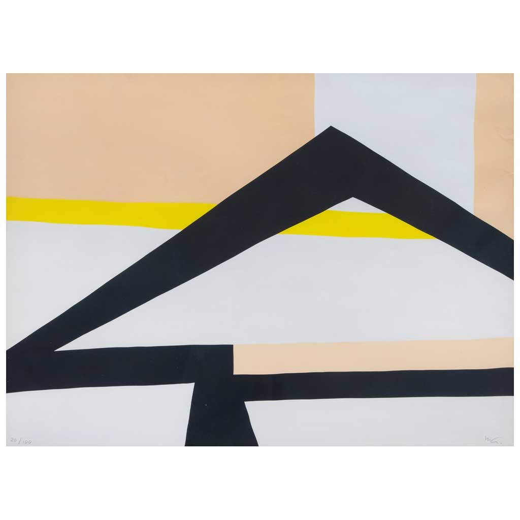 MATHIAS GOERITZ(Danzig, Polonia, 1915 - Ciudad de México, 1990) La serpiente de El Eco, 1972: MATHIAS GOERITZ(Danzig, Polonia, 1915 - Ciudad de México, 1990)La serpiente de El Eco, 1972FirmadaSerigrafía 20 / 100Publicada en: RODR?GUEZ PRAMPOLINI, Ida et al.Los ecos de Mathias Goeritz. Méxic