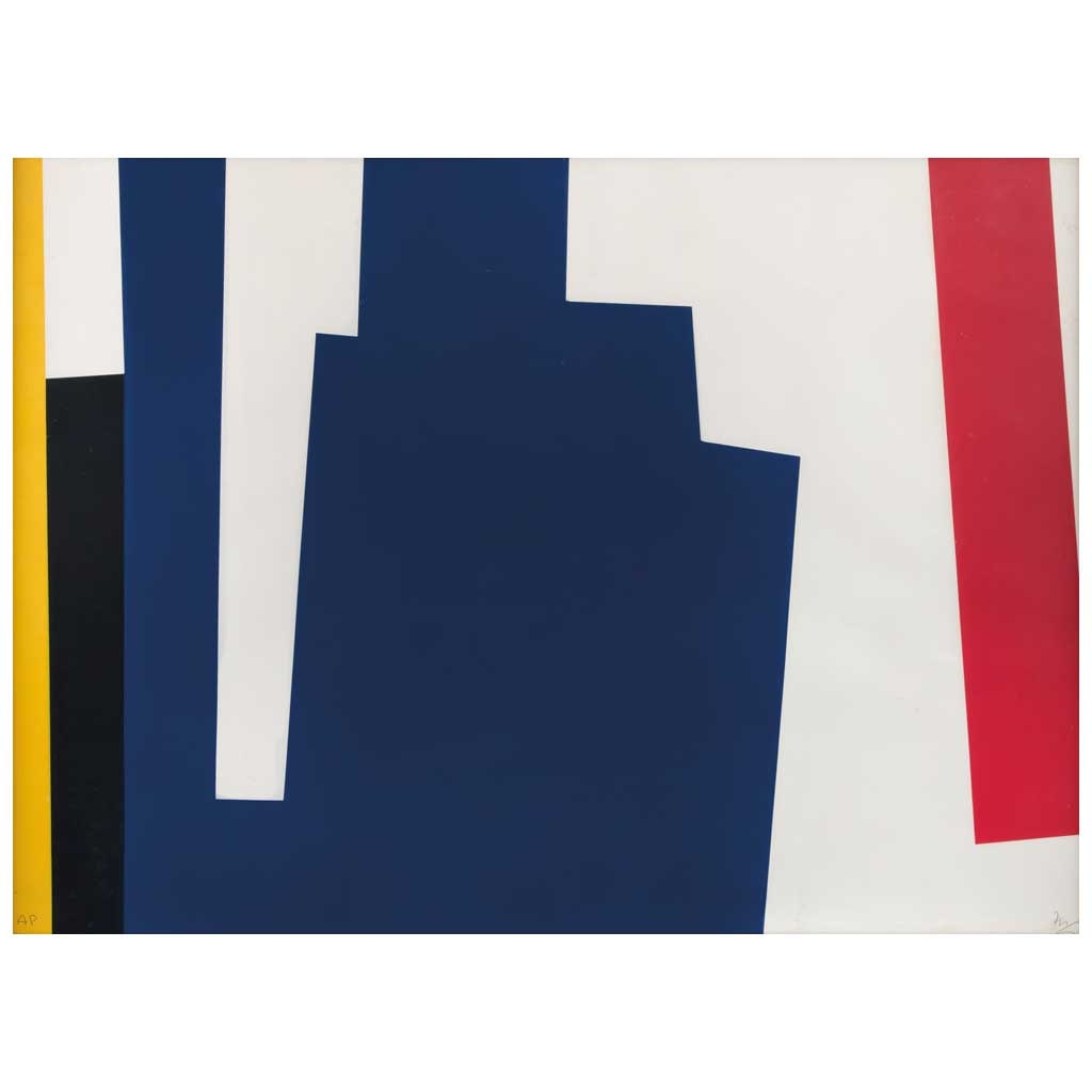 MATHIAS GOERITZ(Danzig, Polonia, 1915 - Ciudad de México, 1990) Sin título FirmadaSerigrafía: MATHIAS GOERITZ(Danzig, Polonia, 1915 - Ciudad de México, 1990)Sin títuloFirmadaSerigrafía AP53 x 73 cm medidas totales