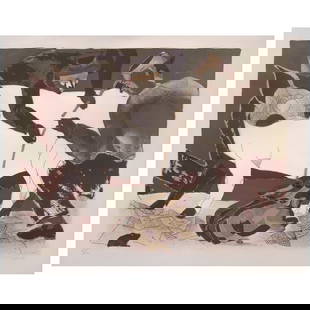 FRANCISCO TOLEDO(Juchitán, Oaxaca, 1940 - Oaxaca, Oaxaca, 2019) Midiendo el cerdo: FRANCISCO TOLEDO(Juchitán, Oaxaca, 1940 - Oaxaca, Oaxaca, 2019)Midiendo el cerdoFirmadaLitografía XXVII / LXXVCon etiqueta de Galería Arvil.39.5 x 51 cm medidas de la imagen48 x 59 cm medidas del p
