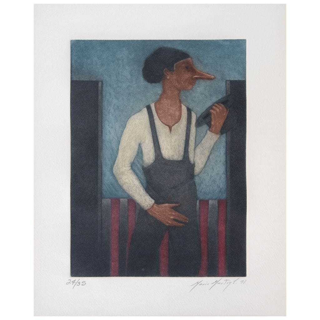 MARIO MART?N DEL CAMPO(Guadalajara, Jalisco, 1947 - ) Sin título Firmado y fechado 91Grabado al: MARIO MART?N DEL CAMPO(Guadalajara, Jalisco, 1947 - )Sin títuloFirmado y fechado 91Grabado al aguafuerte y aguatinta 24 / 3529 x 21.5 cm medidas de la imagen39.5 x 31.5 cm medidas del papel