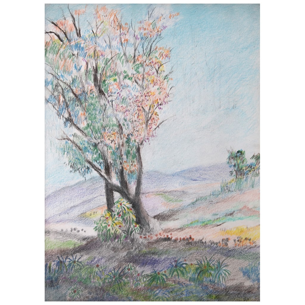 OLGA COSTA(Leipzig, Alemania, 1913 - Guanajuato, Guanajuato, 1993) Sin título Firmado y fechado: OLGA COSTA(Leipzig, Alemania, 1913 - Guanajuato, Guanajuato, 1993)Sin títuloFirmado y fechado 72Lápices de color sobre papel37 x 27 cm