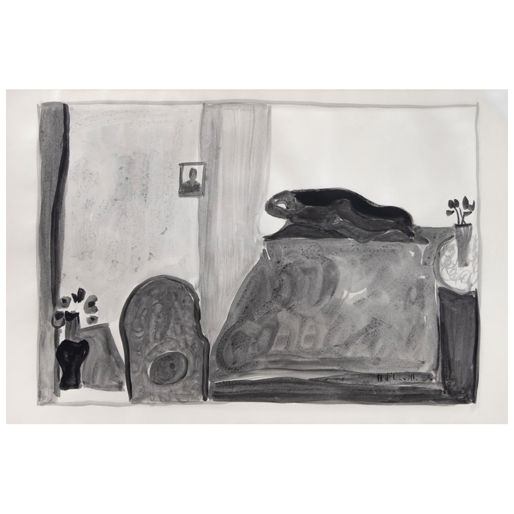 JOY LAVILLE(Wight, Inglaterra, 1923 - Cuernavaca, Morelos, 2018) Sin título FirmadaAcuarela: JOY LAVILLE(Wight, Inglaterra, 1923 - Cuernavaca, Morelos, 2018)Sin títuloFirmadaAcuarela sobre papelAgradecemos al Dr. Salomon Grimberg por la revisión de esta obra, octubre de 2024.34 x 50.5 cm