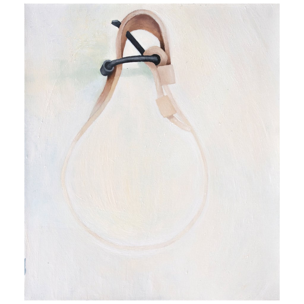 AMY ADLER(E.E. U.U., 1966 - ) Sin título Firmado y fechado 1989 al reversoÓleo sobre telaCon: AMY ADLER(E.E. U.U., 1966 - )Sin títuloFirmado y fechado 1989 al reversoÓleo sobre telaCon dedicatoria al reverso.Presenta desprendimiento de capa pictórica.71 x 61.5 cm