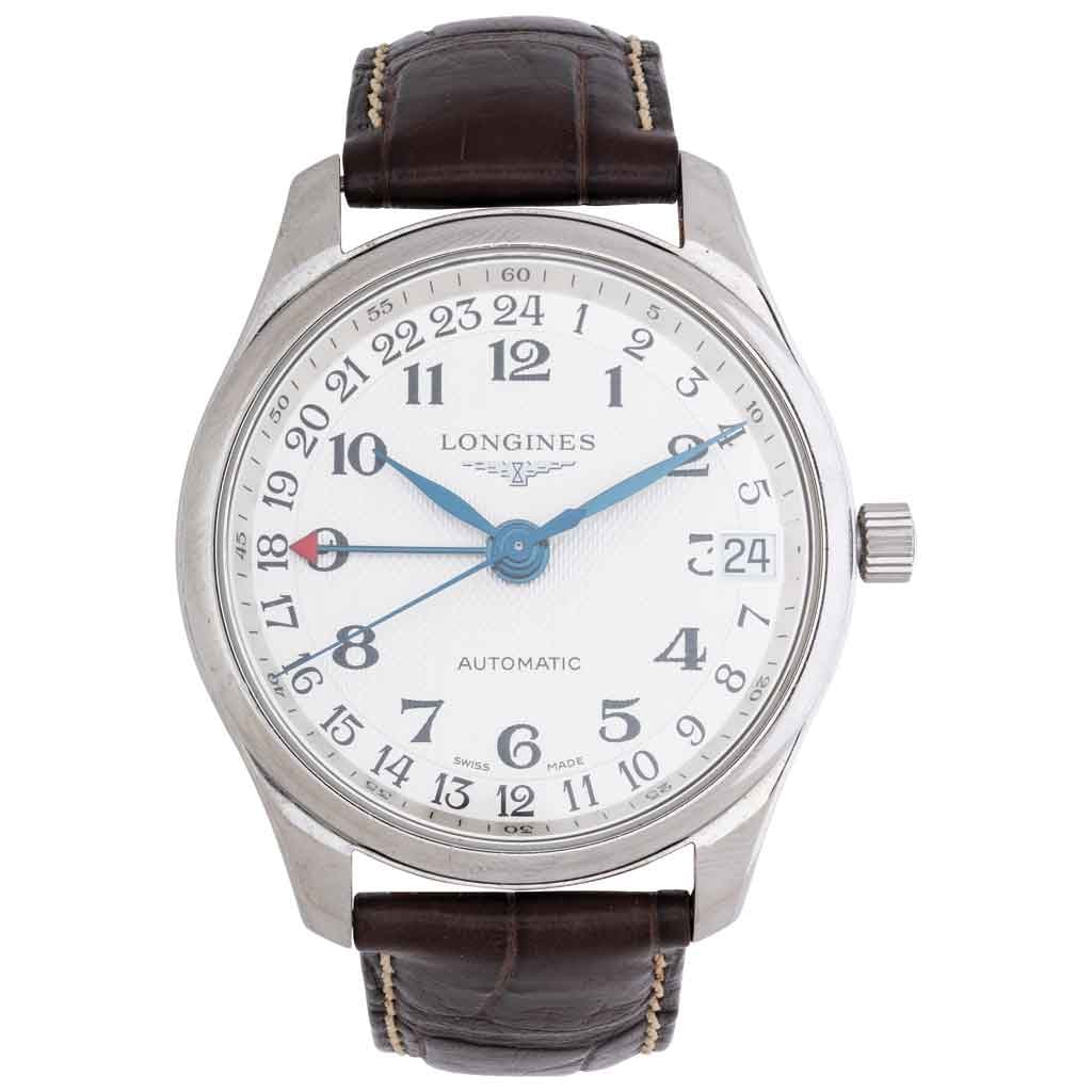 RELOJ LONGINES MASTER COLLECTION EN ACERO REF. L2.718.4 Movimiento: automáticoCalibre: ETA A07171: RELOJ LONGINES MASTER COLLECTION EN ACERO REF. L2.718.4Movimiento: automáticoCalibre: ETA A07171 L704.2Serie: 345XXXXXCaja: circular de 42 mm en acero. CristalCaratula: blanca con índices de número