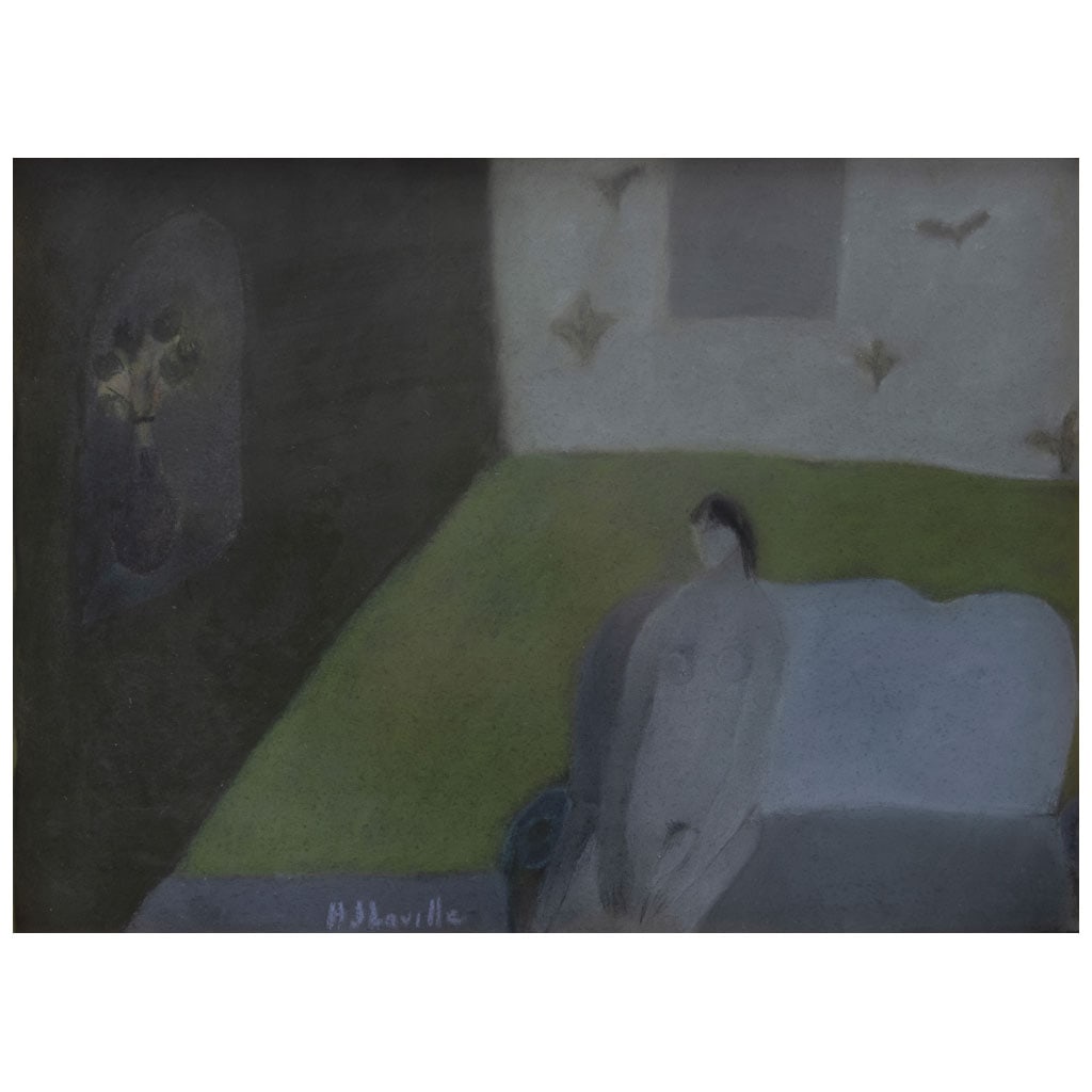 JOY LAVILLE(Wight, Inglaterra, 1923 - Cuernavaca, Morelos, 2018) Mujer sentada, 1970: JOY LAVILLE(Wight, Inglaterra, 1923 - Cuernavaca, Morelos, 2018)Mujer sentada, 1970FirmadoPastel sobre papelAgradecemos al Dr. Salomon Grimberg por la revisión de esta obra, agosto de 2025.27 x 37 cm