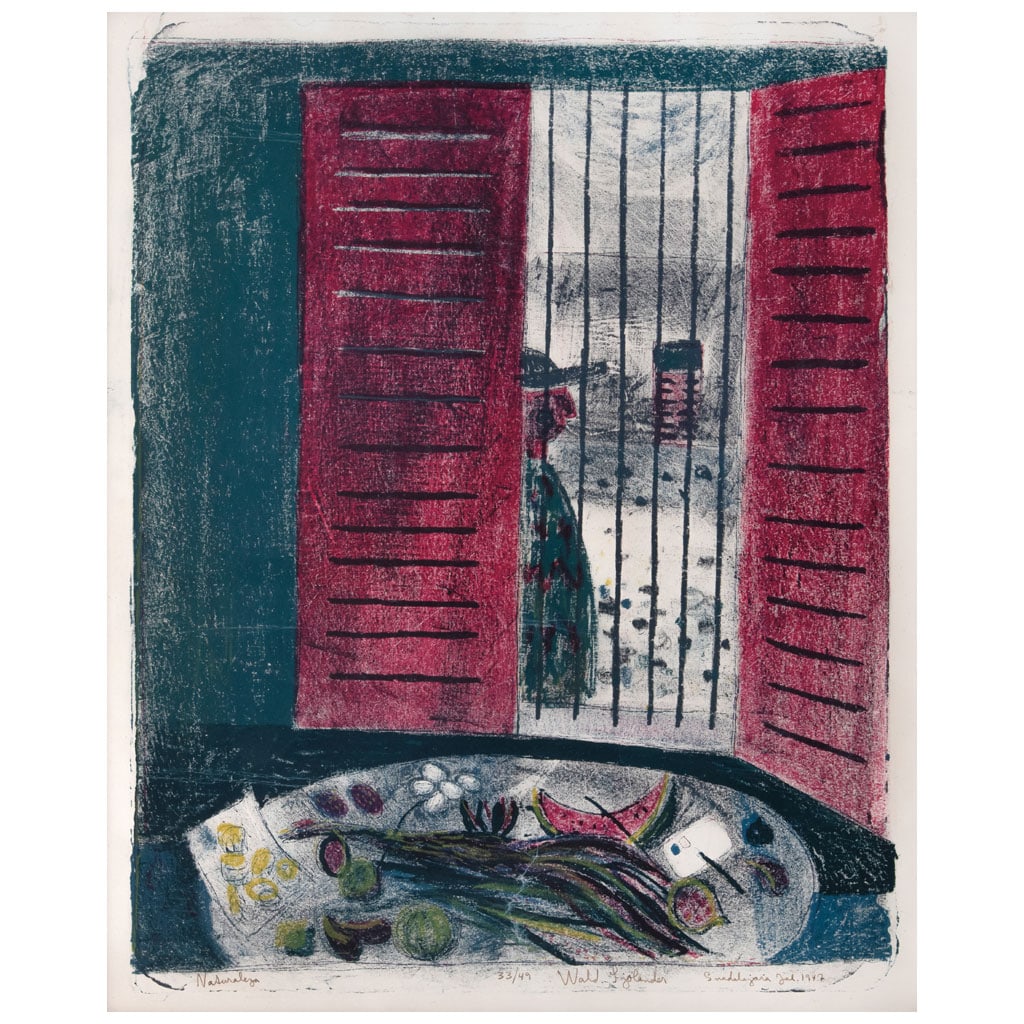 WALDEMAR SJÖLANDER(Suecia, 1908 - Ciudad de México, 1988) Naturaleza Firmada y fechada: WALDEMAR SJÖLANDER(Suecia, 1908 - Ciudad de México, 1988)NaturalezaFirmada y fechada Guadalajara, Jal. 1947Litografía 33 / 4950 x 40.5 cm medidas totales