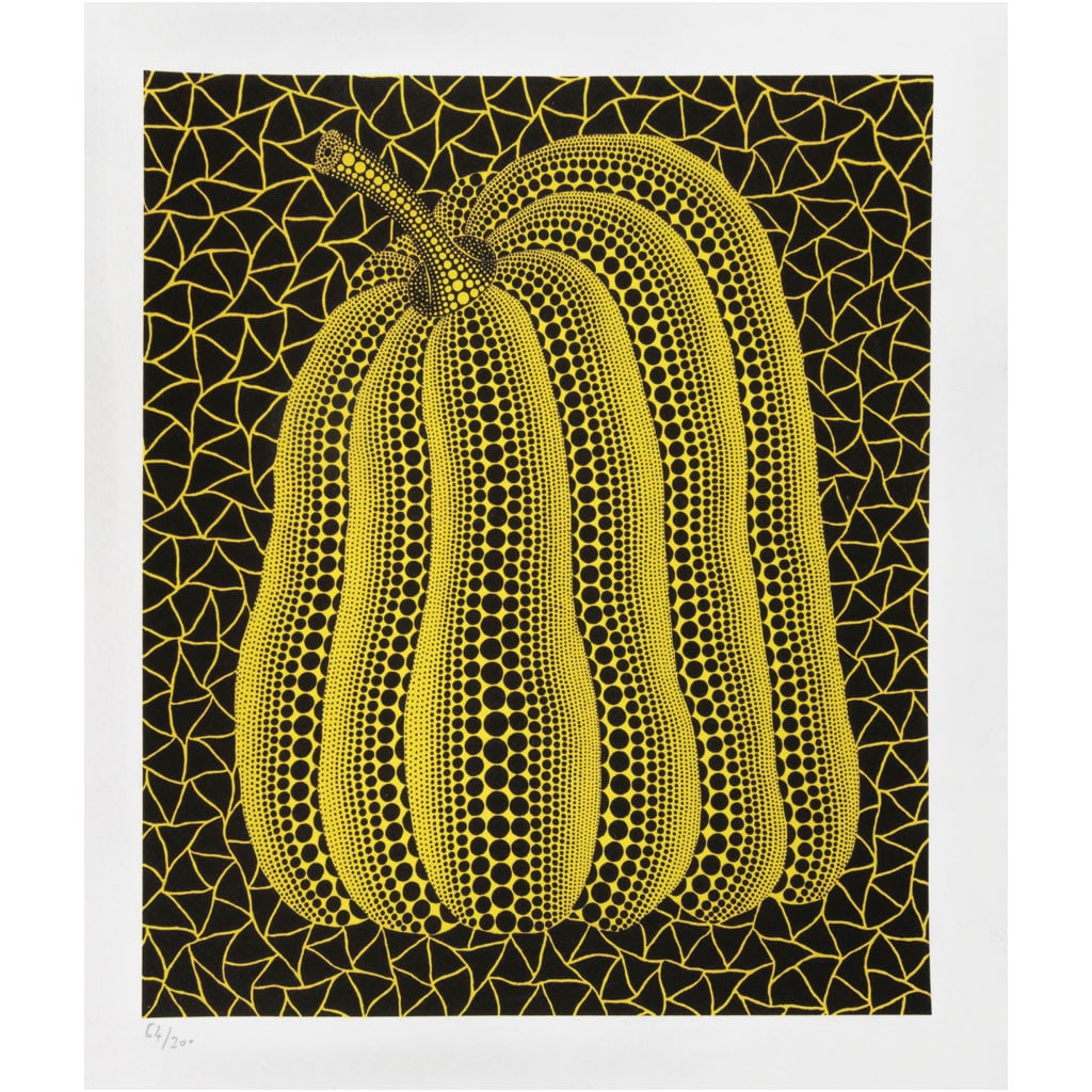 YAYOI KUSAMA. Pumpkin (Yellow and black), 2011. Sin firma. Impresión offset 64 / 200. 31 x 27 cm (1 of 1)