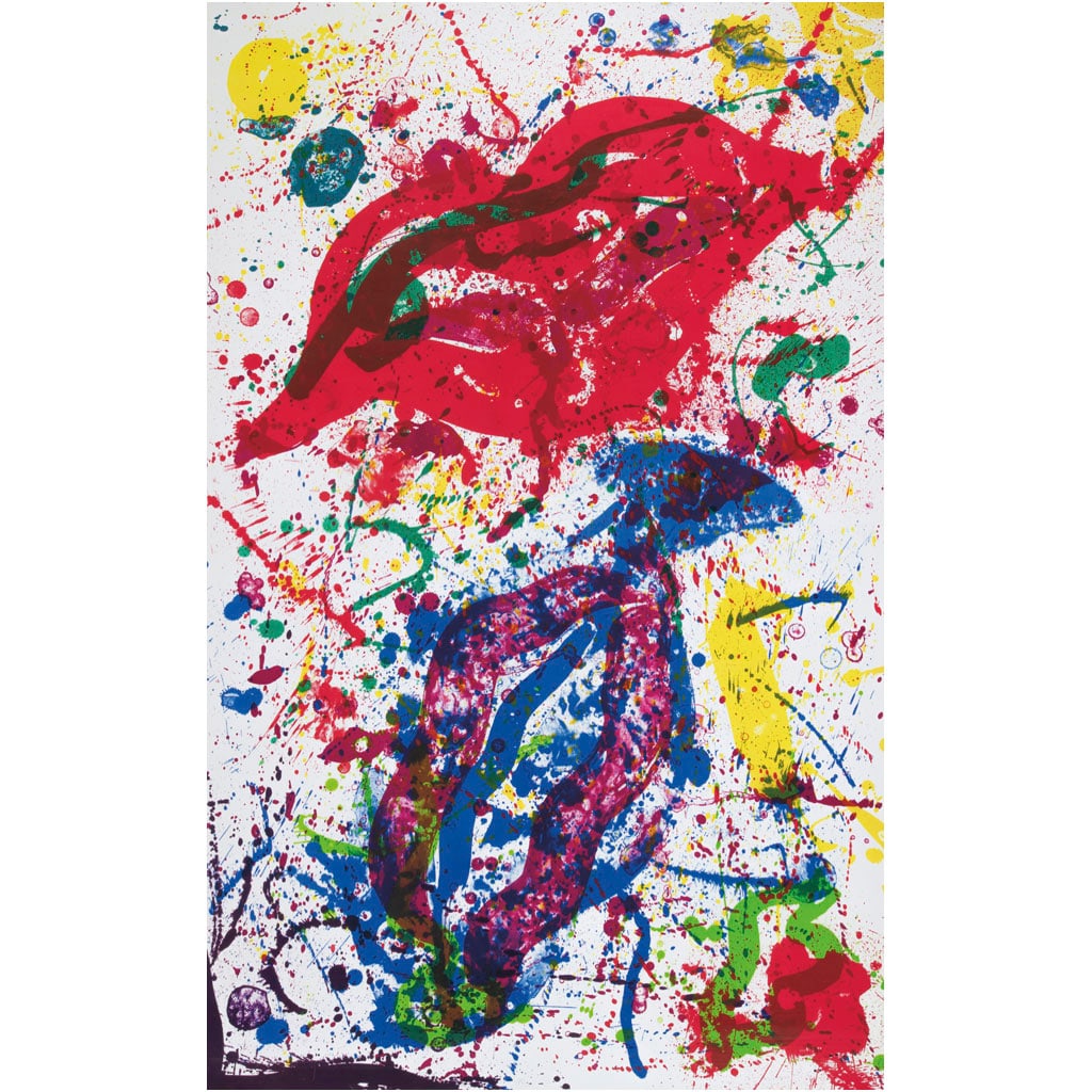 SAM FRANCIS. Sin título, (SF-329) (1988). Firmada. Litografía offset 49 / 50. 113 x 70.5 cm (1 of 1)