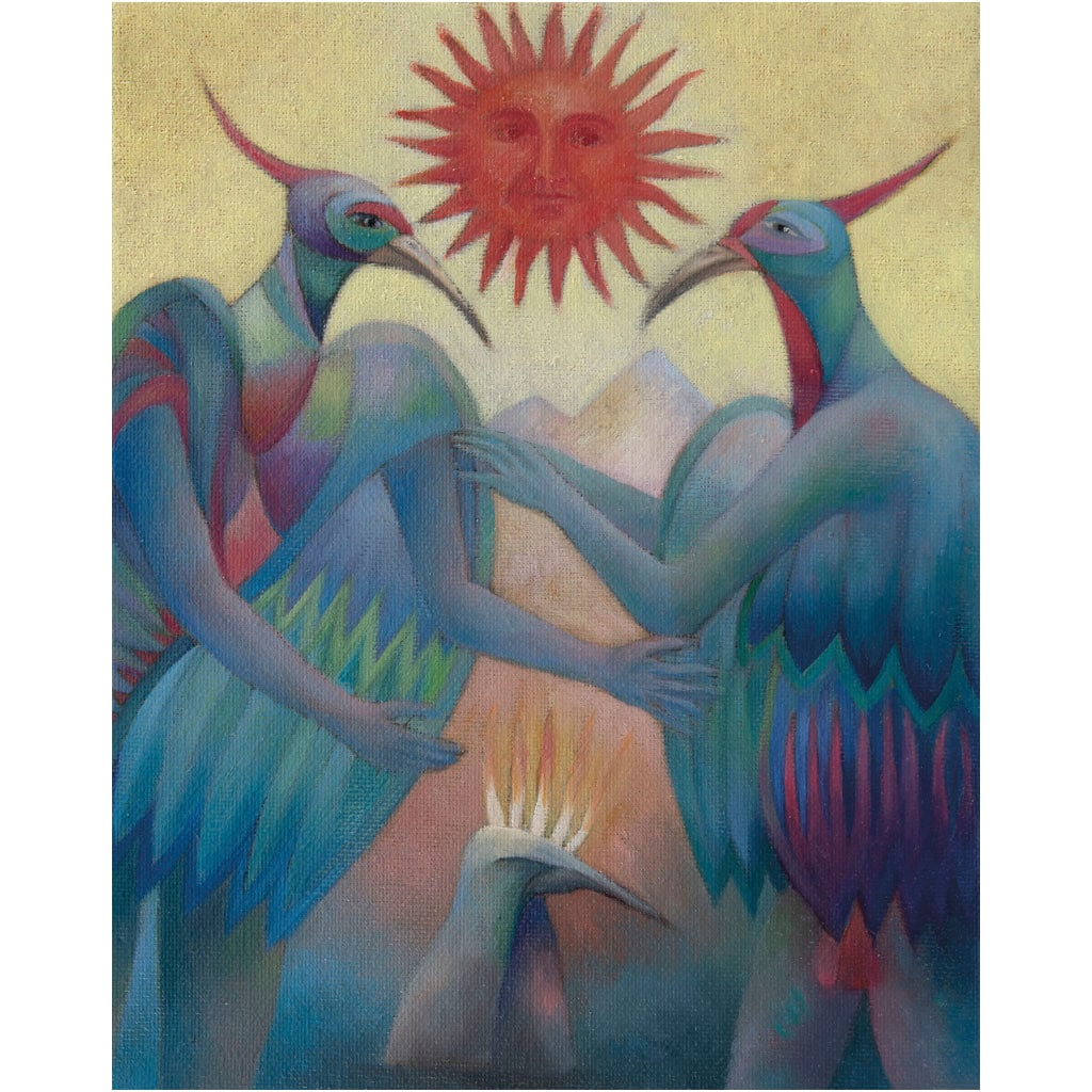 DIEGO GUZM?N. Cortejo # 2. Firmado y fechado MMXXV México. Óleo sobre tela. 25 x 20 cm (1 of 1)