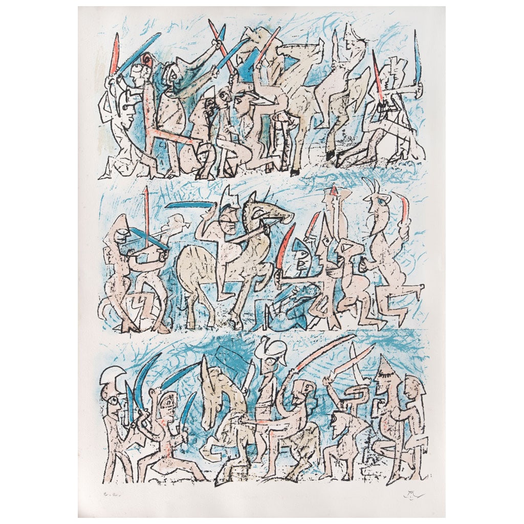 ROBERTO MATTA. Sin título. Firmada a lápiz. Litografía E. A.. 69 x 49 cm imagen / 76 x 55 cm (1 of 1)