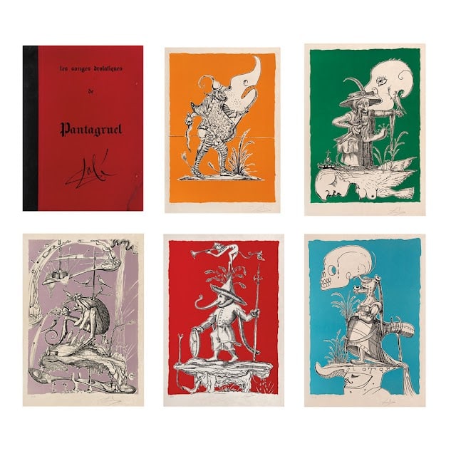 SALVADOR DAL?. Los sueños caprichosos de Pantagruel, 1973. Firmadas a lápiz. Litografías E/A. 75 (1 of 20)