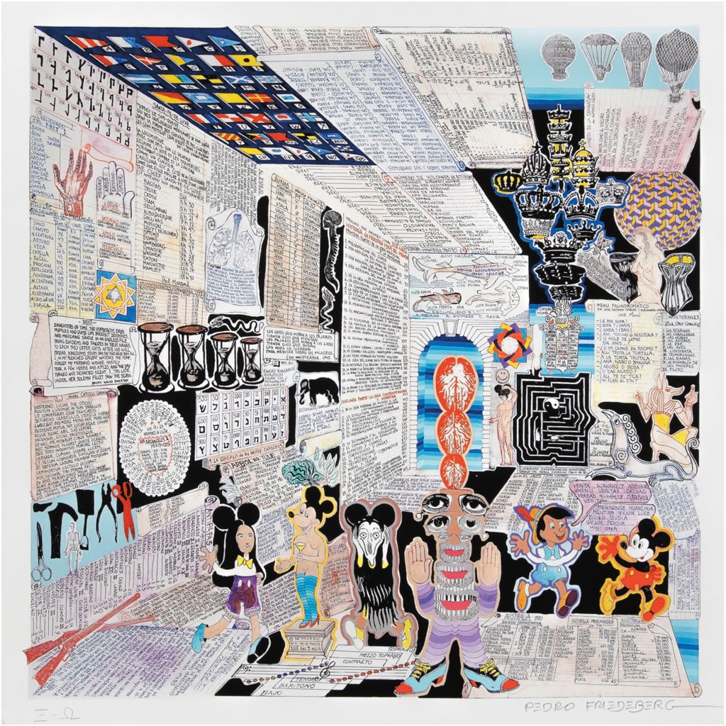 PEDRO FRIEDEBERG. Códice Miguelito III. Firmada. Impresión digital E / O. 50.75 x 50.75 cm imagen (1 of 1)